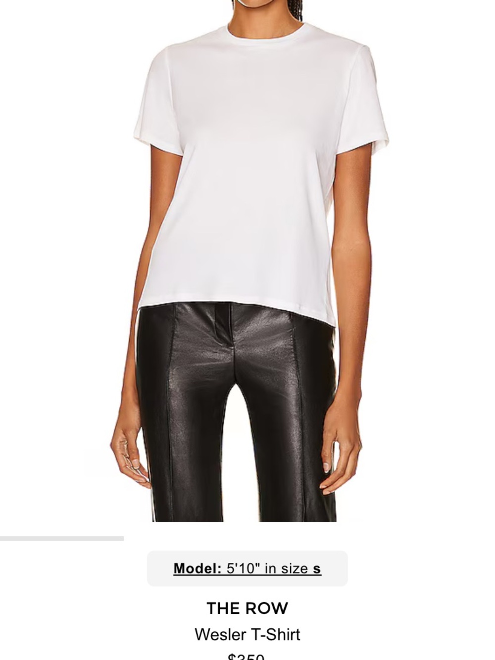 The Row White Short-Sleeve Crewneck Tee